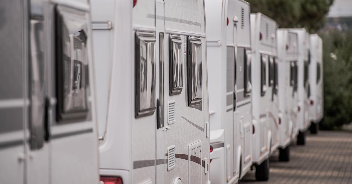 RVs at the dealer